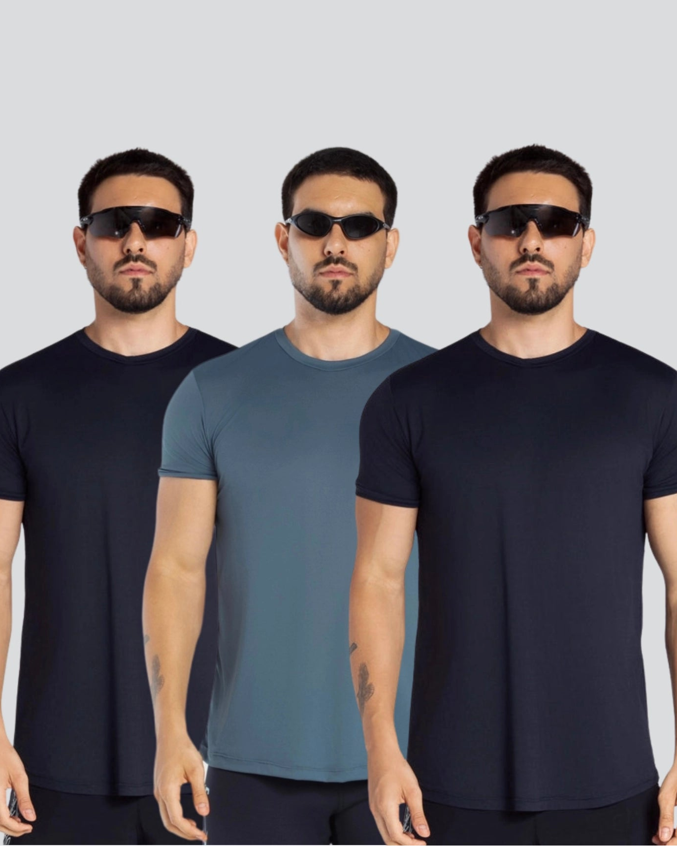 Kit 3 Camisetas básicas